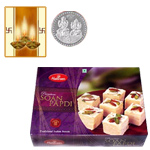 Haldiram Sona Papdi with Silver Plated Coin Haldiram Sona Papdi with Silver Plated Coin
