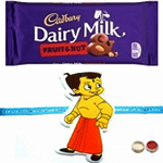 Impressive 2 Kids Rakhi With Cadbury Chocolate Impressive 2 Kids Rakhi With Cadbury Chocolate
