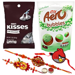 Pleasing Combo of Bhaiya N Kid Rakhi, Aero Peppermint N Hersheys Chocolate Pleasing Combo of Bhaiya N Kid Rakhi, Aero Peppermint N Hersheys Chocolate