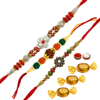 Set of 3 Rakhi Set of 3 Rakhi