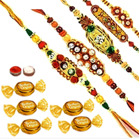Set of 5 Designer Rakhi Set of 5 Designer Rakhi