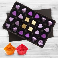 24pcs Home made Assorted chocolate with free Gulal/Abir Pouch 24pcs Home made Assorted chocolate with free Gulal/Abir Pouch