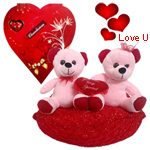 Attractive Teddy Bears and Delicious Chocolates Combo Attractive Teddy Bears and Delicious Chocolates Combo