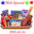 Classic Chocolate Hamper with free Gulal/Abir Pouch Classic Chocolate Hamper with free Gulal/Abir Pouch