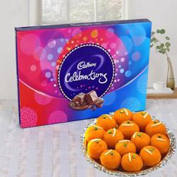 Cadbury Celebrations and Handirams Laddoo Combo Cadbury Celebrations and Handirams Laddoo Combo