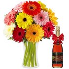 Mesmerizing Collection of Gerberas with Fruit Juice Mesmerizing Collection of Gerberas with Fruit Juice