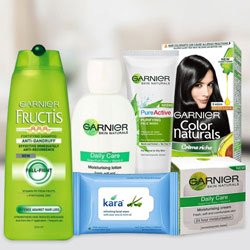 Entertaining Gift Pack of Garnier Skin N Hair Care Product for Women Entertaining Gift Pack of Garnier Skin N Hair Care Product for Women