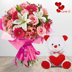 Bouquet with Teddy Bouquet with Teddy