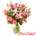 Royal arrangement of Lilies, Roses and Carnations Royal arrangement of Lilies, Roses and Carnations