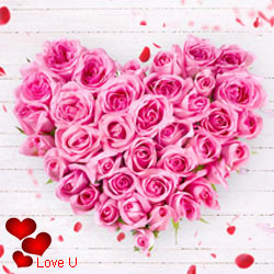 Pink Heart Shaped Arrangements Pink Heart Shaped Arrangements