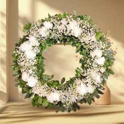 Aromatic Tribute Carnations Wreath Aromatic Tribute Carnations Wreath