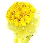 Unique Yellow Coloured Gerberas Arrangement Unique Yellow Coloured Gerberas Arrangement
