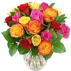 Striking Summer Delight Special Mixed Roses in a Vase Striking Summer Delight Special Mixed Roses in a Vase