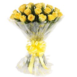 Touching With All My Heart Twelve Yellow Roses Bouquet Touching With All My Heart Twelve Yellow Roses Bouquet
