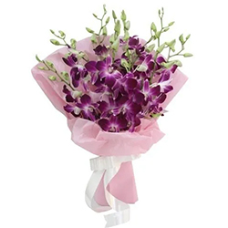Simply Captivating Purple Orchids Bouquet Simply Captivating Purple Orchids Bouquet