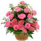 Elegant Heart 2 Heart Basket of Pink Roses Elegant Heart 2 Heart Basket of Pink Roses
