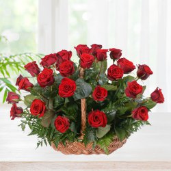 Special Love Basket of Red Roses Special Love Basket of Red Roses