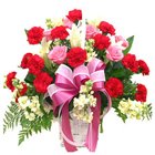 Exotic Red Carnations N Pink Roses Exotic Red Carnations N Pink Roses