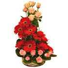 Beating Sentiments Roses and Gerberas Special Arrangement Beating Sentiments Roses and Gerberas Special Arrangement