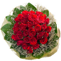 Impressive Handmade Bouquet of Red Roses Impressive Handmade Bouquet of Red Roses