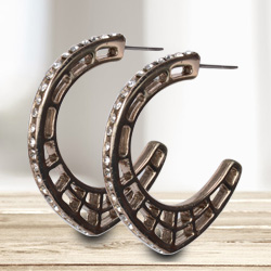 Comfy Gold and Stone Studded Avon Earrings Comfy Gold and Stone Studded Avon Earrings