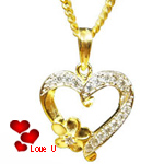Angelic Heart Shaped Pendant Angelic Heart Shaped Pendant
