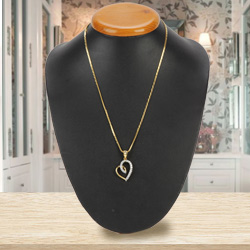 Nurtured-to-Love Heart of Gold Pendant with Chain Nurtured-to-Love Heart of Gold Pendant with Chain
