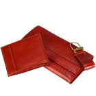 Long Leather Wallet with transparent flap & zip Long Leather Wallet with transparent flap & zip