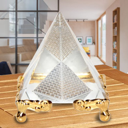 Pyramid With golden stand Pyramid With golden stand