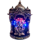 Divine looking led lighted puja darbar with ganeshji to bring happiness and prosperity in you lives Divine looking led lighted puja darbar with ganeshji to bring happiness and prosperity in you lives