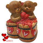 Adorable Couple Teddy with a Heart Adorable Couple Teddy with a Heart