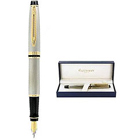 Elegant Waterman Expert Stainless Steel Gold Trim Fountain Pen with Wonderful Features Elegant Waterman Expert Stainless Steel Gold Trim Fountain Pen with Wonderful Features