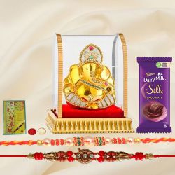 Mesmerizing Ganesh n Rakhi Gift Mesmerizing Ganesh n Rakhi Gift