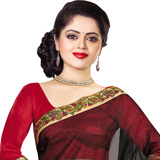 Ornamented Splendor Black Supernett Saree Ornamented Splendor Black Supernett Saree
