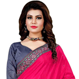 Lovely Sizzle Pink Mono Net Silk Saree Lovely Sizzle Pink Mono Net Silk Saree