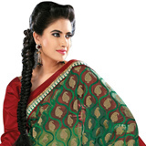 Amazing Green Net Saree Amazing Green Net Saree
