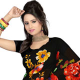 Impressionable Faux Gorgette Printed Saree Impressionable Faux Gorgette Printed Saree