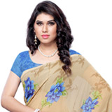 Splashy Blush Faux Georgette Saree Splashy Blush Faux Georgette Saree