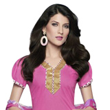 Arresting Cotton Printed Salwar Suit in Pink Arresting Cotton Printed Salwar Suit in Pink