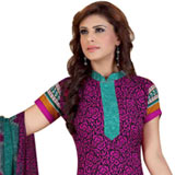 Attractive Crepe and Chiffon Fabric Printed Salwar Suit from Siya Attractive Crepe and Chiffon Fabric Printed Salwar Suit from Siya