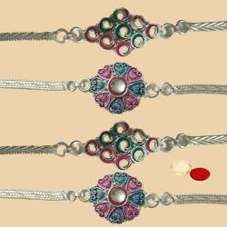 Exclusive 4 Silver Plated Rakhi Exclusive 4 Silver Plated Rakhi