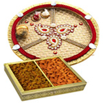 Thali with Dry Fruits Thali with Dry Fruits