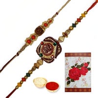Dashing Collection of 2 Ethnic Designer Rakhi Dashing Collection of 2 Ethnic Designer Rakhi