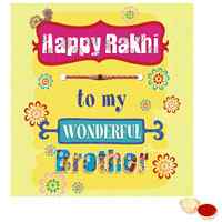 Thread Rakhi with Rakhi Card Thread Rakhi with Rakhi Card