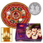 Diwali Thali with Haldiram Soan Papri Diwali Thali with Haldiram Soan Papri