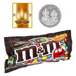 Famous M&M Chocolates ( 57 Gms.) Bag. with free Siver Plated Coin and Diwali Card. Famous M&M Chocolates ( 57 Gms.) Bag. with free Siver Plated Coin and Diwali Card.