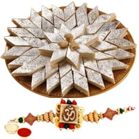 One or More Designer Ethnic Rakhi with 250 Gms. Kaju Katli<br /><font color=#0000FF>Free Delivery in USA</font> One or More Designer Ethnic Rakhi with 250 Gms. Kaju Katli<br /><font color=#0000FF>Free Delivery in USA</font>