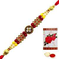 1 Auspicious Rakhi<br><font color=#0000FF>Free Delivery in USA</font> 1 Auspicious Rakhi<br><font color=#0000FF>Free Delivery in USA</font>