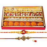 2 Ethnic Rakhi with 250 gm Haldiram Assorted Sweets<br><font color=#0000FF>Free Delivery in USA</font> 2 Ethnic Rakhi with 250 gm Haldiram Assorted Sweets<br><font color=#0000FF>Free Delivery in USA</font>