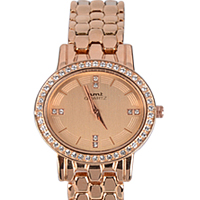Trendy Gift of Stone Studded Rose Gold Wrist Watch for Women Trendy Gift of Stone Studded Rose Gold Wrist Watch for Women